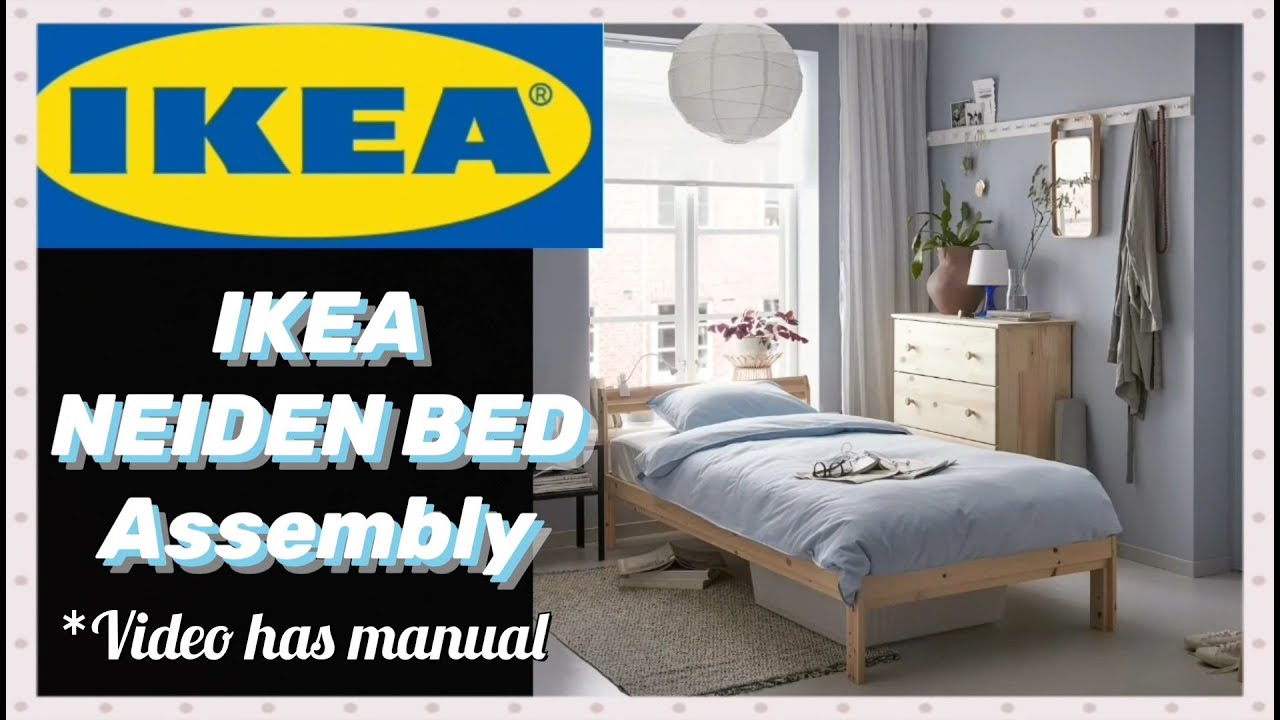 🇨🇦이케아 네이덴 침대 조립/설명서 첨부/IKEA Neiden bed/video has manual