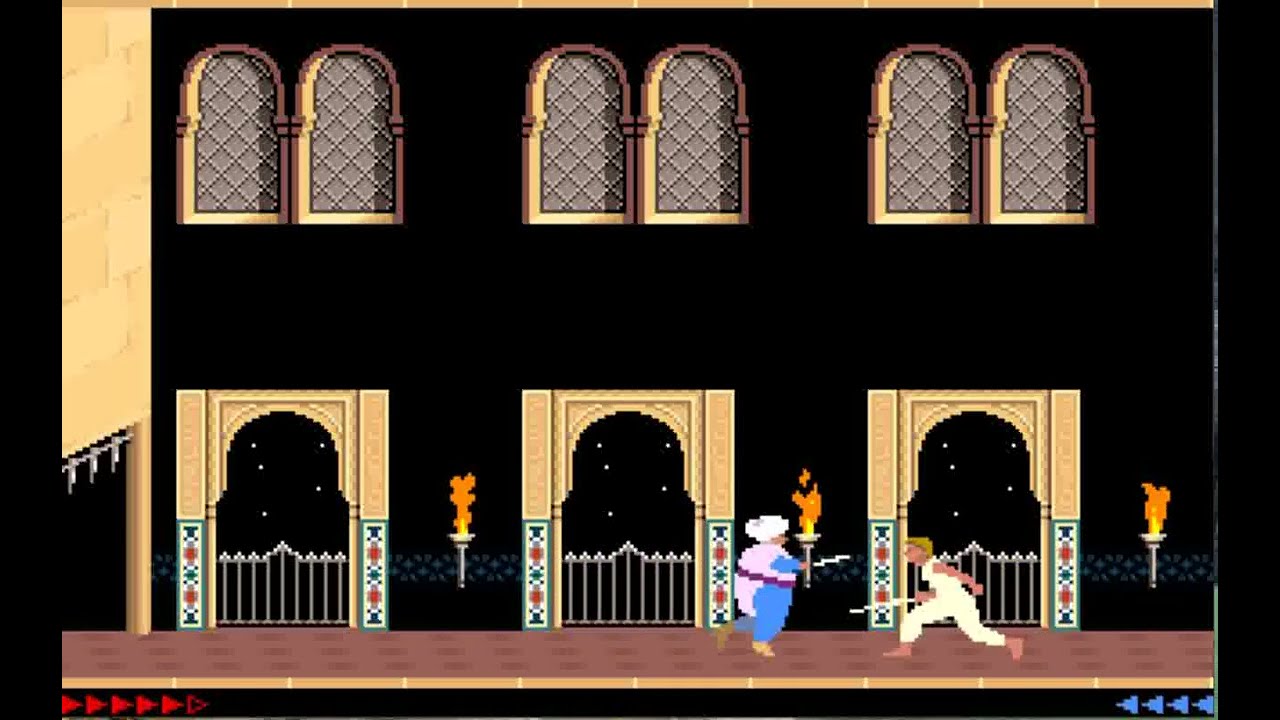 Prince of Persia - Meshabh, Broderbund Software, DOS - Full Walkthrough (All Mega Health Potions)