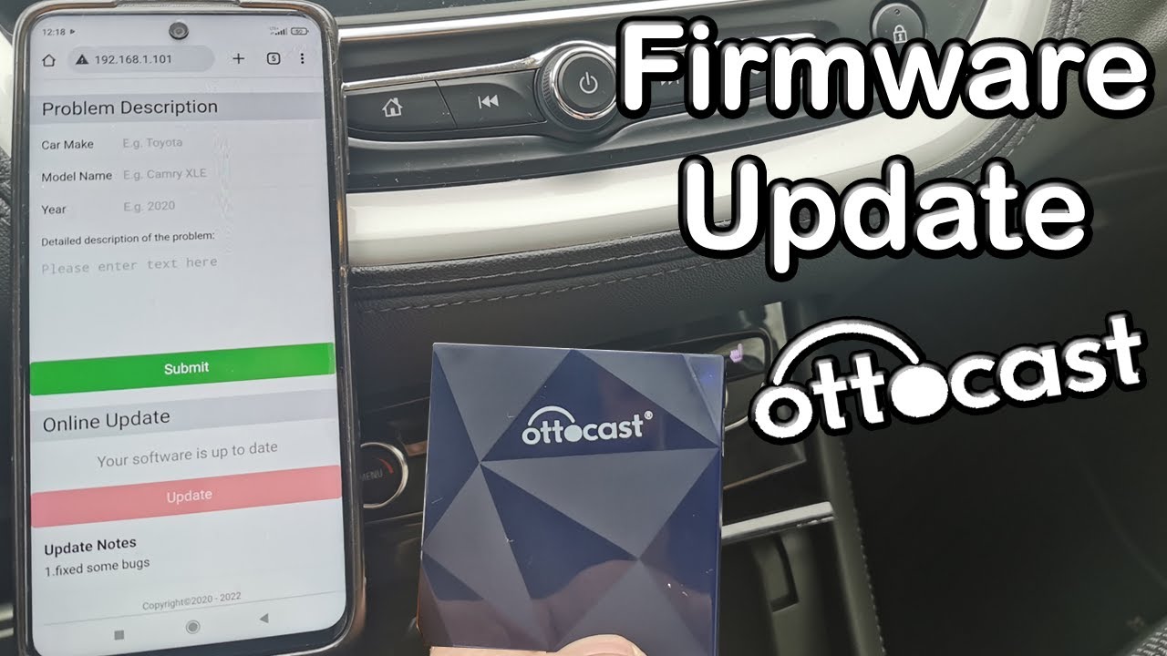 Обновление прошивки беспроводного адаптера CarPlay OTTOCAST