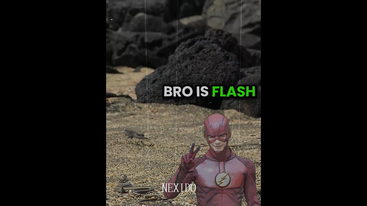 Bro is flash....