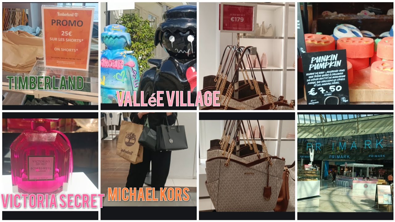 Val d'Europe vallée Village sac Michael Kors pas cher Timberland prix soldé sac de luxe seconde main