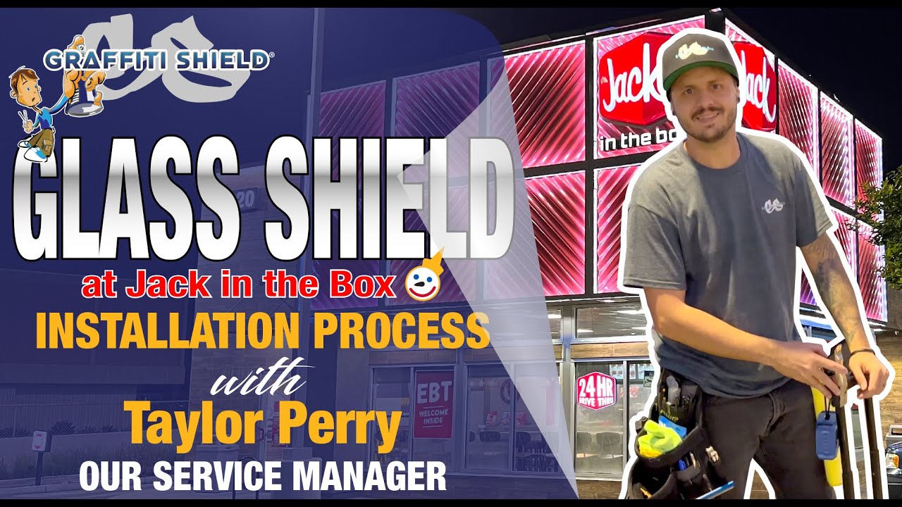 Graffiti Shield's Glass Shield installation process with Taylor Perry
