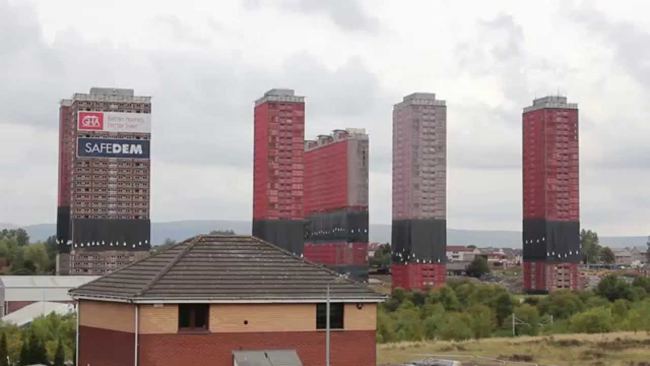 Glasgow Red Road flats demolition - 4K