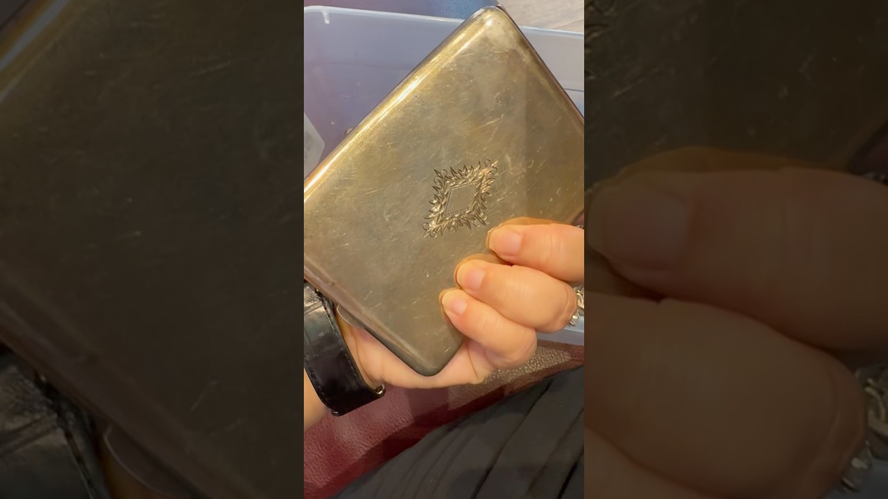 Antique silver cigarette case