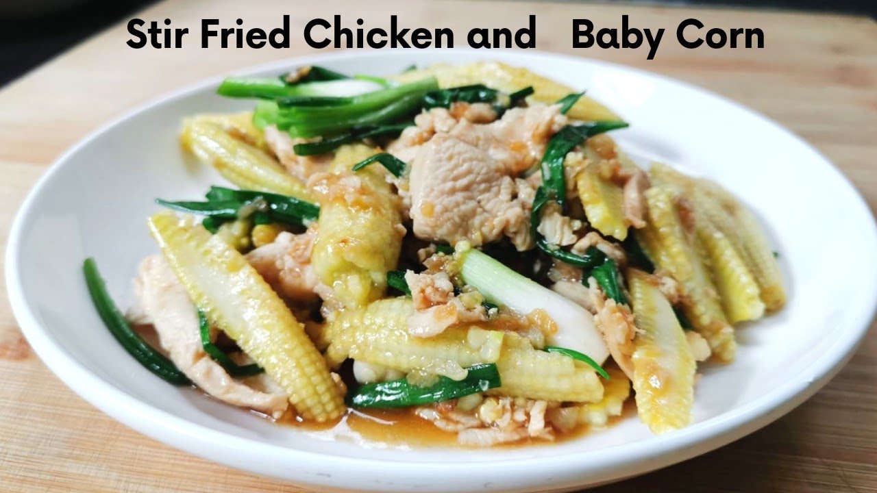 Тушеная курица и молодая кукуруза l Тайская еда