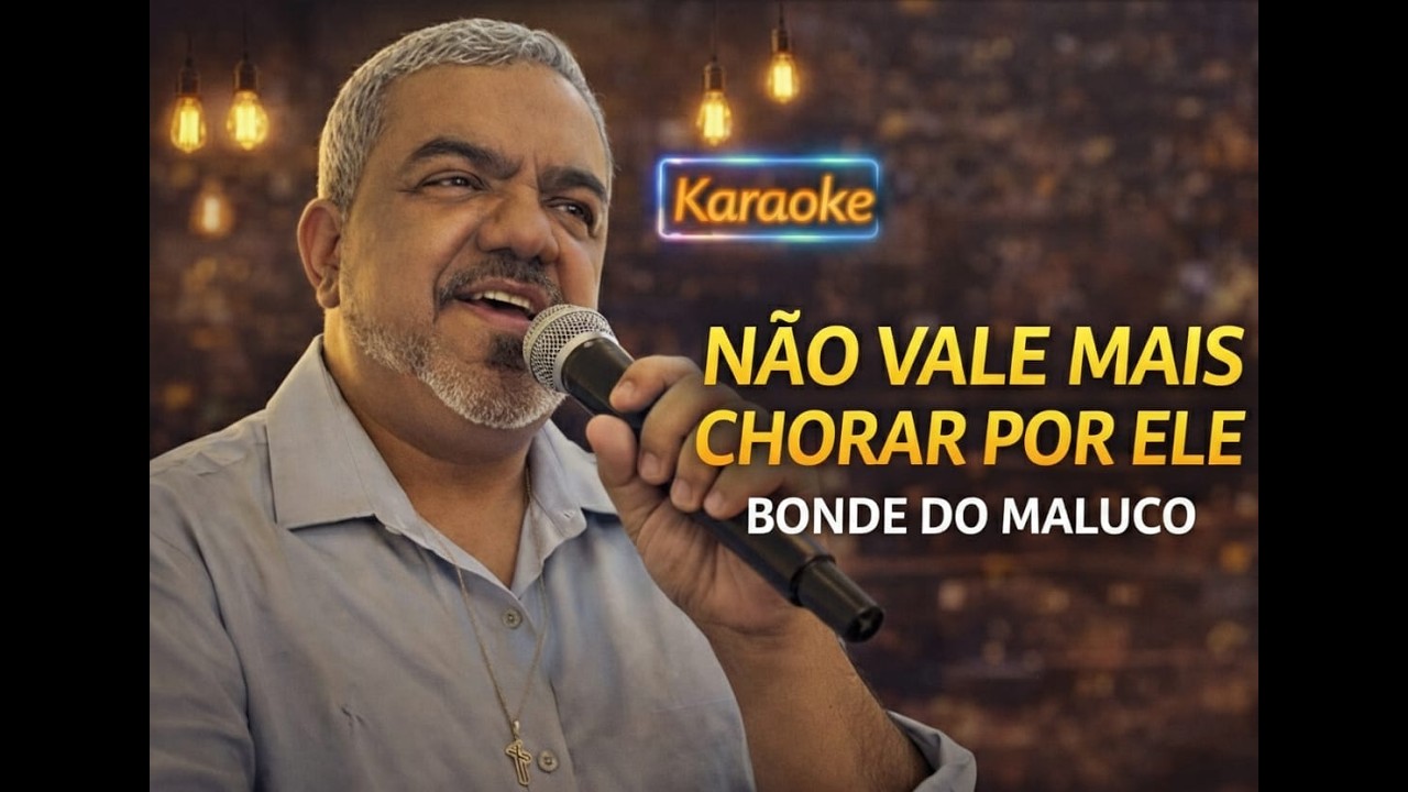 KARAOKÊ - NÃO VALE MAIS CHORAR POR ELE- Bonde do maluco