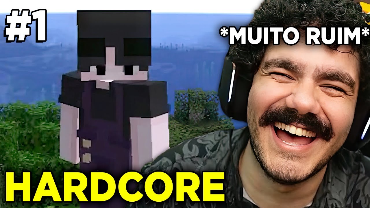 PRIMEIRA VEZ JOGANDO MINECRAFT NO HARDCORE