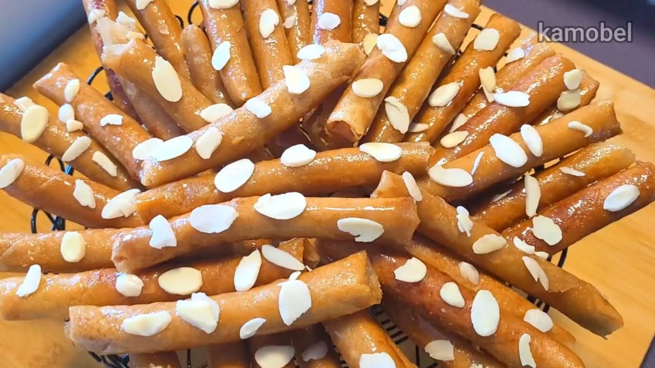 Crispy Peanut Cigars Recipe.سيغار بالفول السوداني مقرمش وسهل