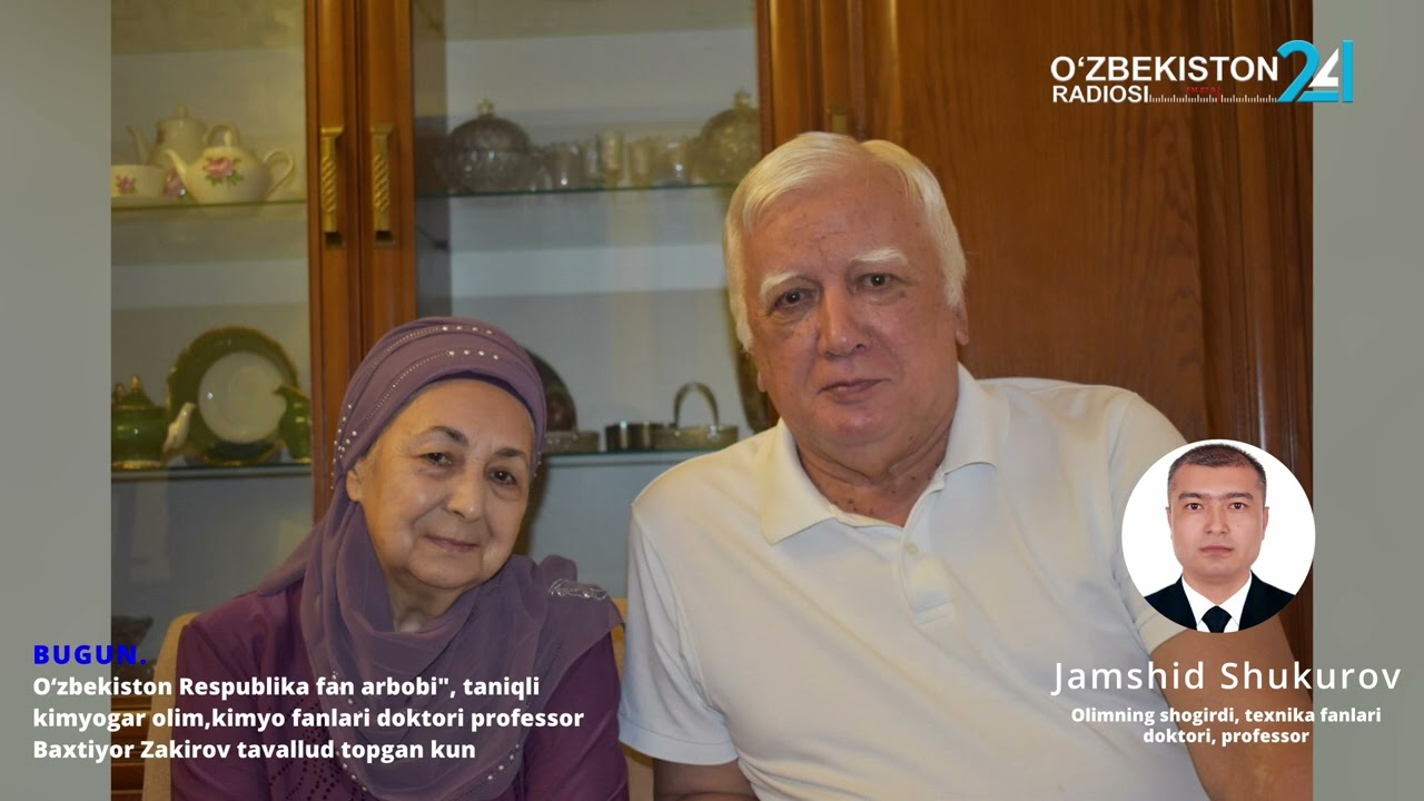 Bugun kimyo fanlari doktori,  professor Baxtiyor Zokirov tavallud topgan kun.