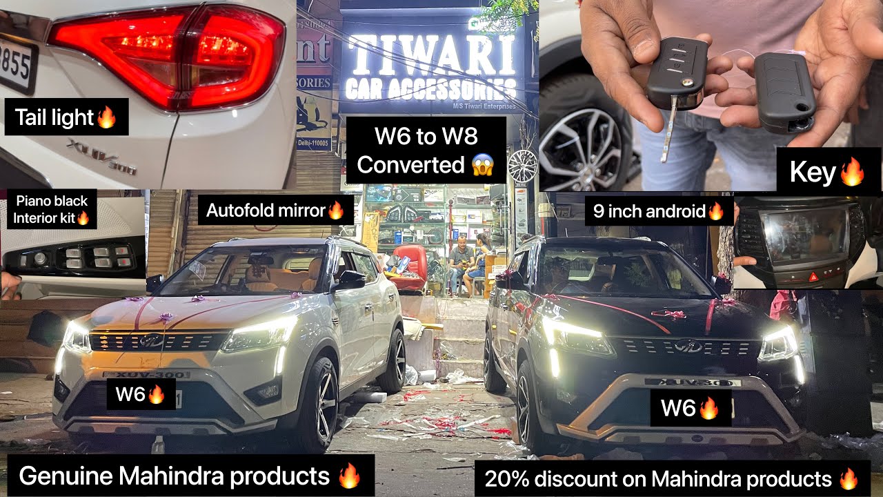 Mahindra xuv300 modified🔥Xuv300 w6 modified🔥Xuv300 w4 full modified🔥Xuv300 drl🔥Modified xuv300😱