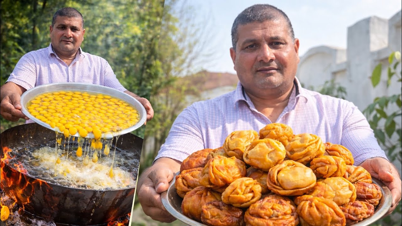 😋 Delicious Egg & Veg Momos Recipe | Indian Street Food Cooked in Village | Desi Farm Party