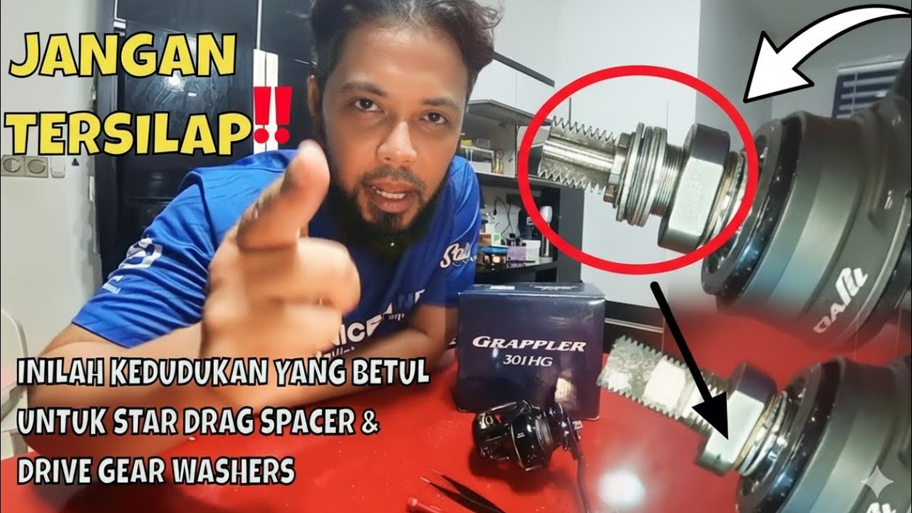 Star Drag Washers & Spacer Best Practice | Shimano Grappler 301Hg