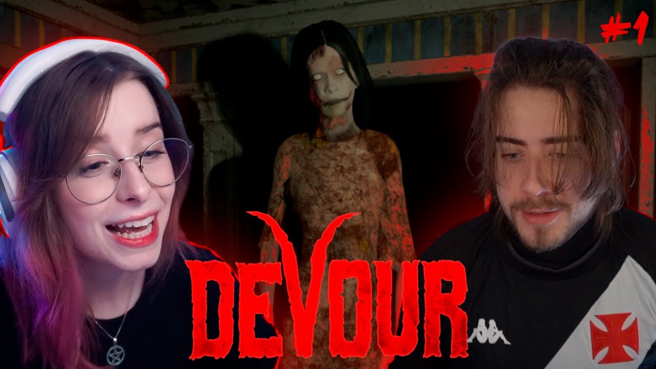 JOGO DE TERROR ~ DEVOUR com Cellbit, Ljoga e Bastet (PARTE 1)
