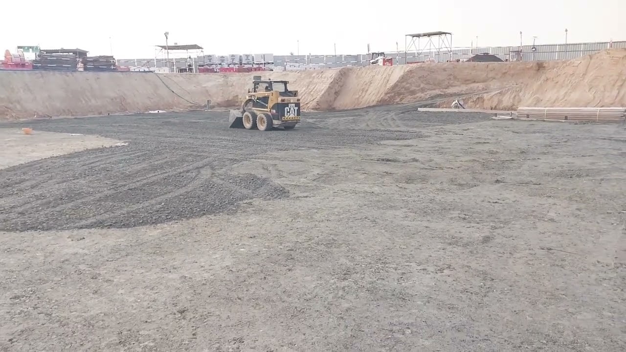 Dewa PT&D Project UAE roadways filling and rolling work LNT