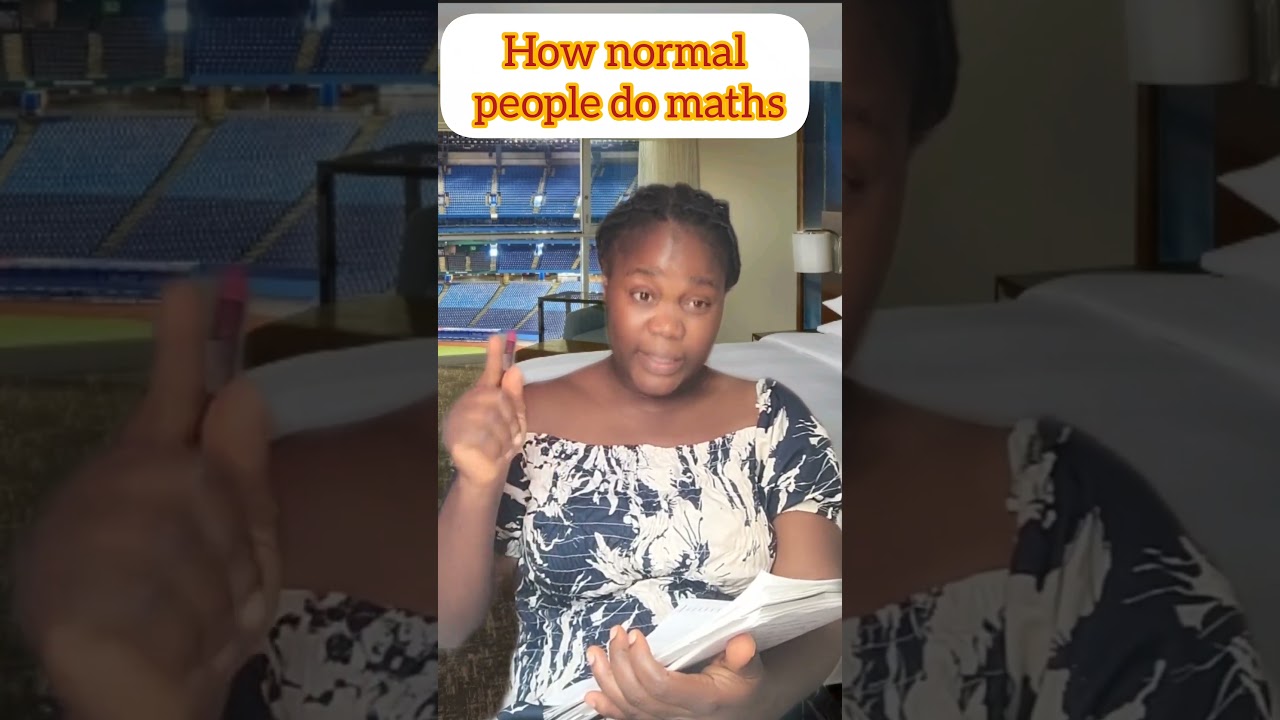 Pov: How normal people do maths vs me  