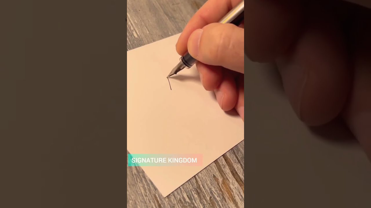 How To Design Your Own Amazing Signature | How To Create Your Own Signature#shorts #youtubeshorts