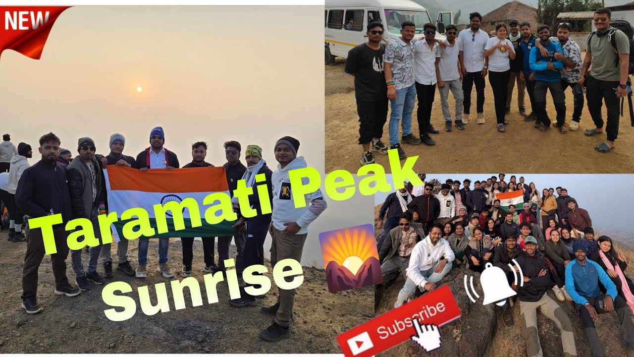 5AM Trek to Taramati// Magical Sunrise View 😍// Golden Morning at Taramati Peak.. 