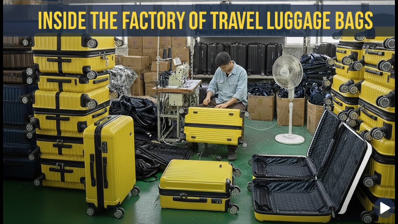 Inside the Travel Luggage Bags factory..