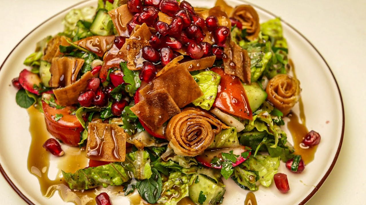  فتوش رمضان 🌛 متل المطاعم اهم طبق على سفرة رمضان🥗 مكوناته سهله موجودة بكل بيت
