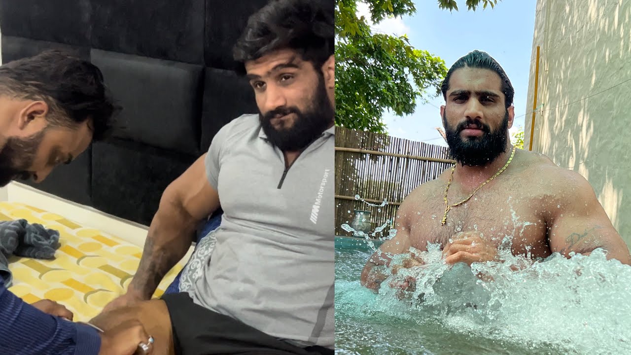 Desi swimming pool me masti | Bodybuilding ka asli dard | Nitin Chandila