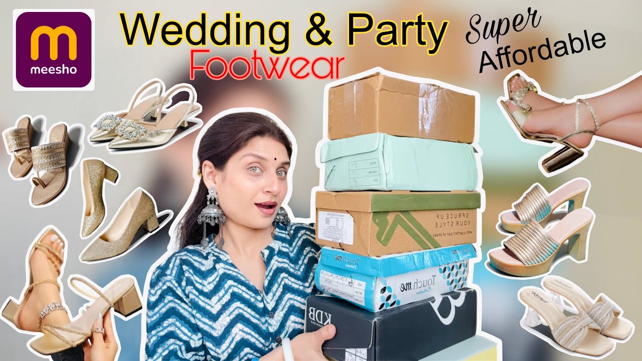 Wedding Party Footwear Haul 👠✨ | Bridesmaid & Bridal Shoe Try-On | Meesho | Affordable Footwear