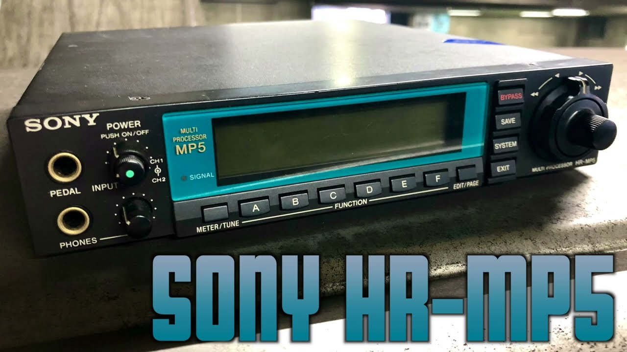 Sony HR-MP5 Multieffect Unit : My favorite presets for guitar!