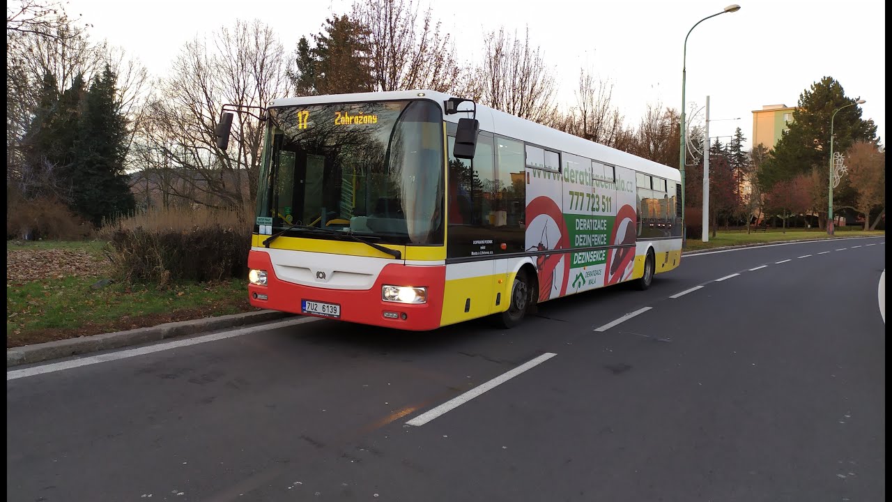 MOST - Linka 17 - Dopravní podnik - Zahražany - Dopravní podnik