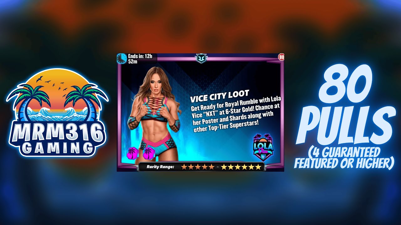 2026-02-02 - WWE Champions - 80 Pulls For Vice City Loot With A NEW Recruit!