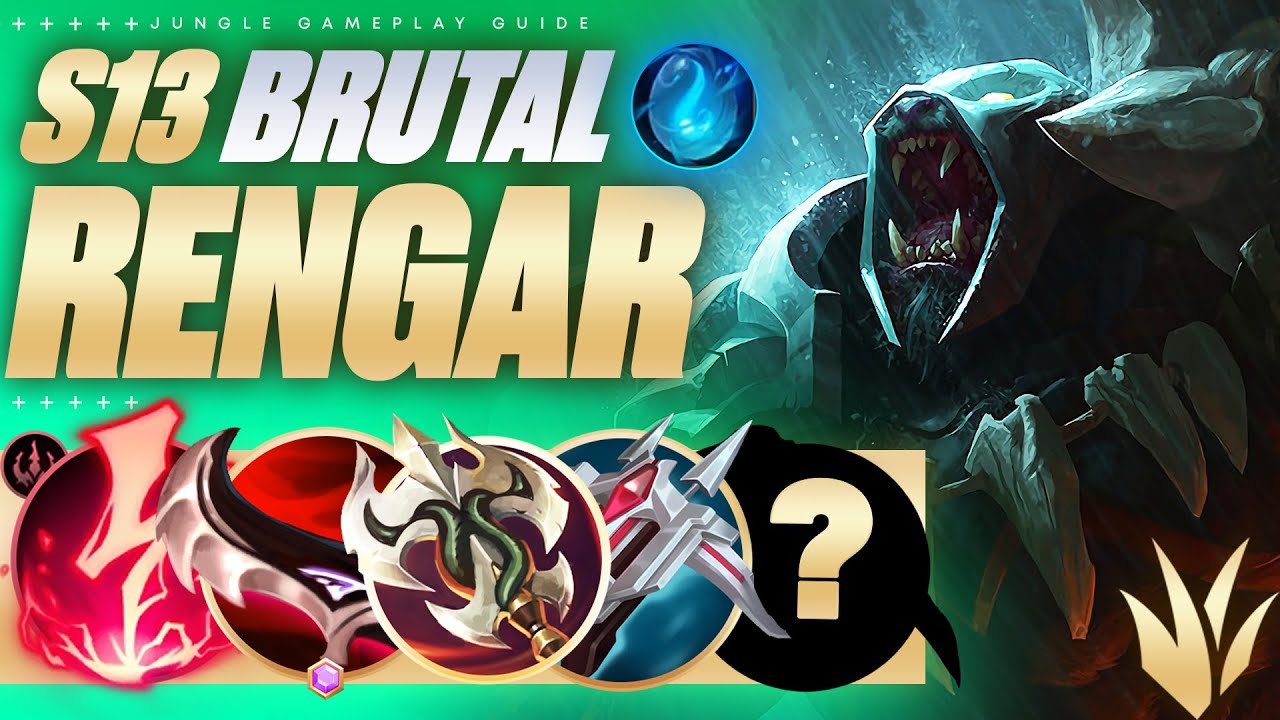 Season 13 RENGAR JUNGLE Is The Most BRUTAL Carry Jungler! (Best jungle routes, builds, items)