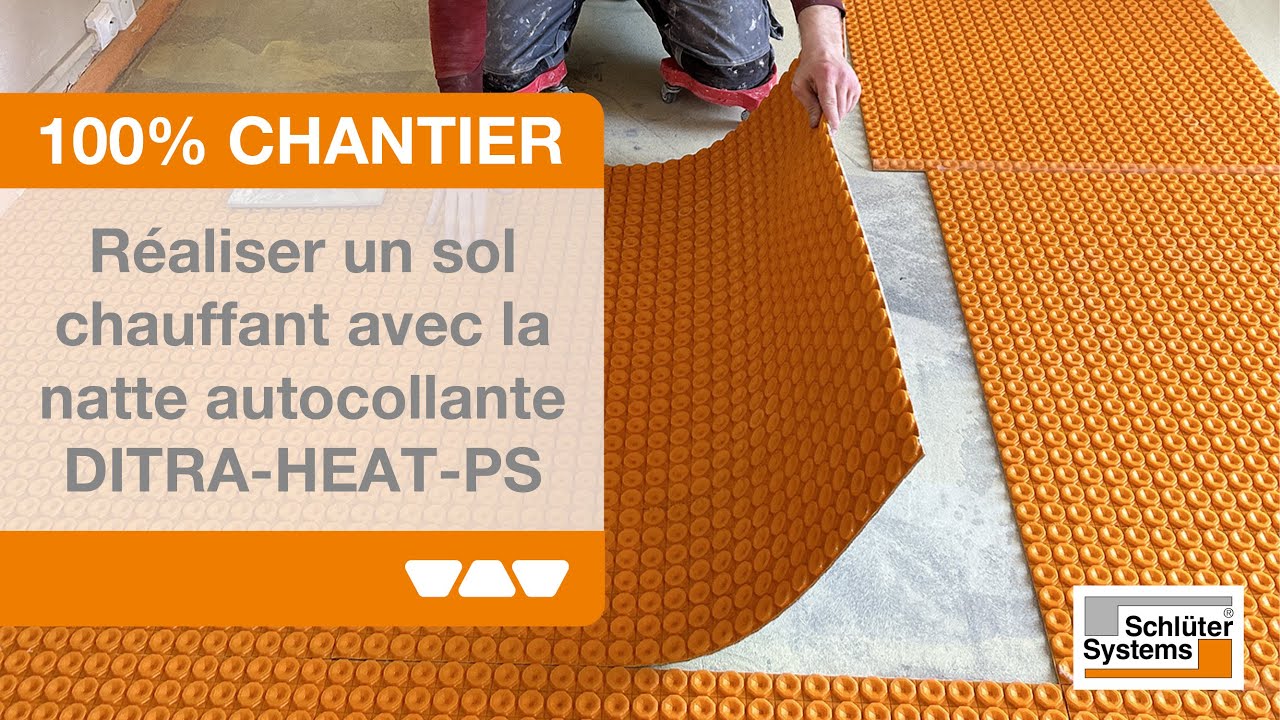 Réaliser un sol chauffant avec la natte autocollante Schlüter-DITRA-HEAT-PS