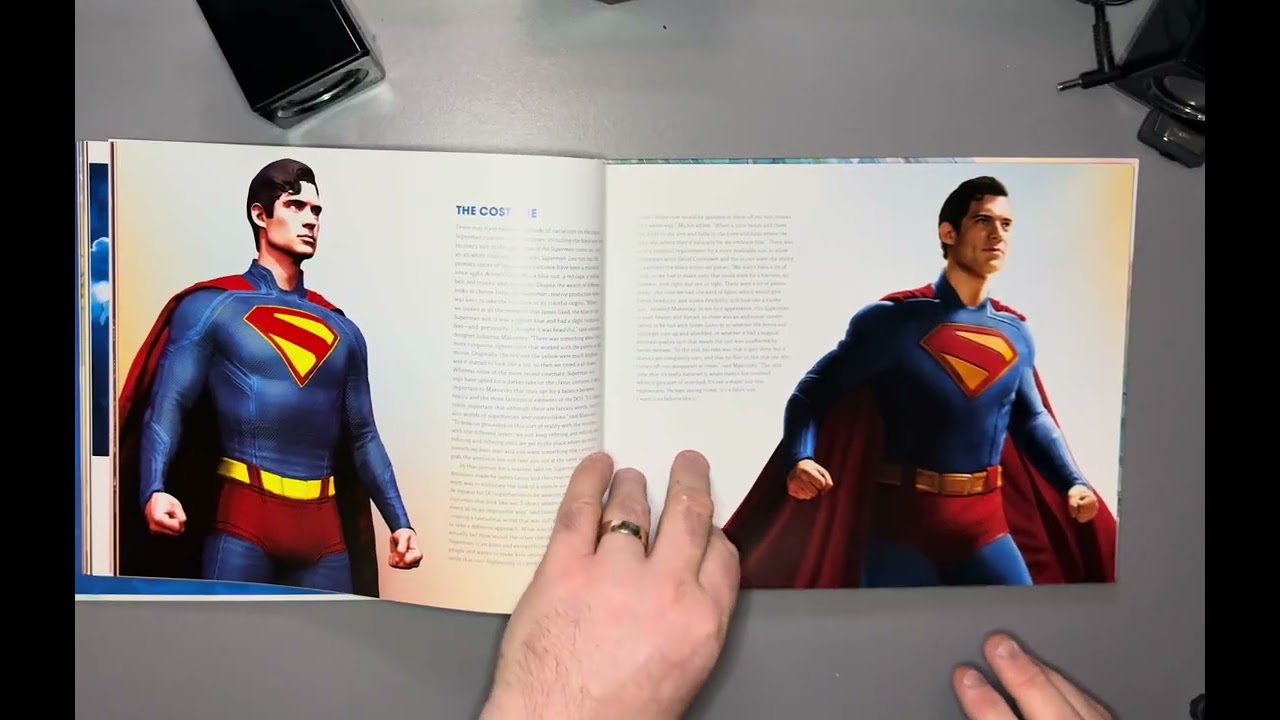 Superman 2025 The Art & Making Of The Film photo book. 