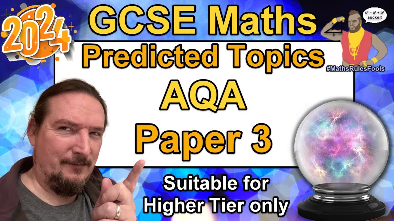 AQA GCSE Maths - Predicted Paper 3 - June 2024 -  Higher Tier