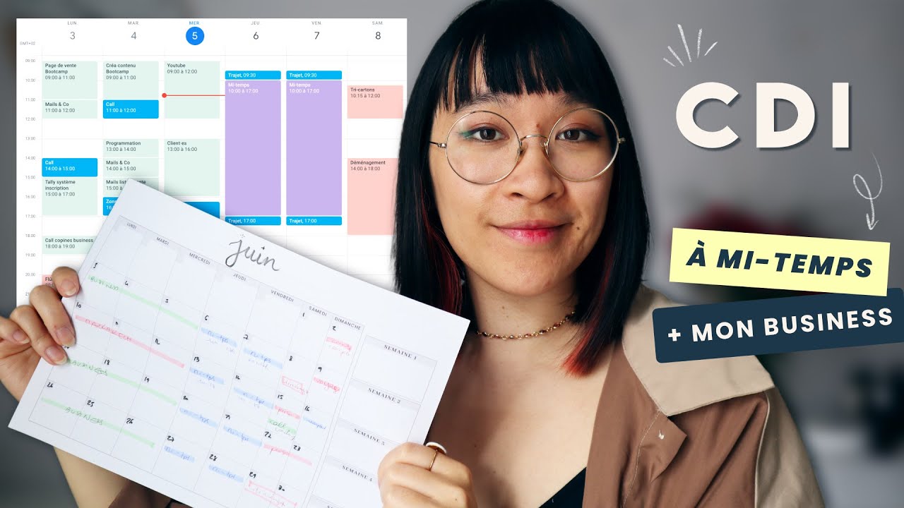 Freelance + Salariée : mon organisation 🤓