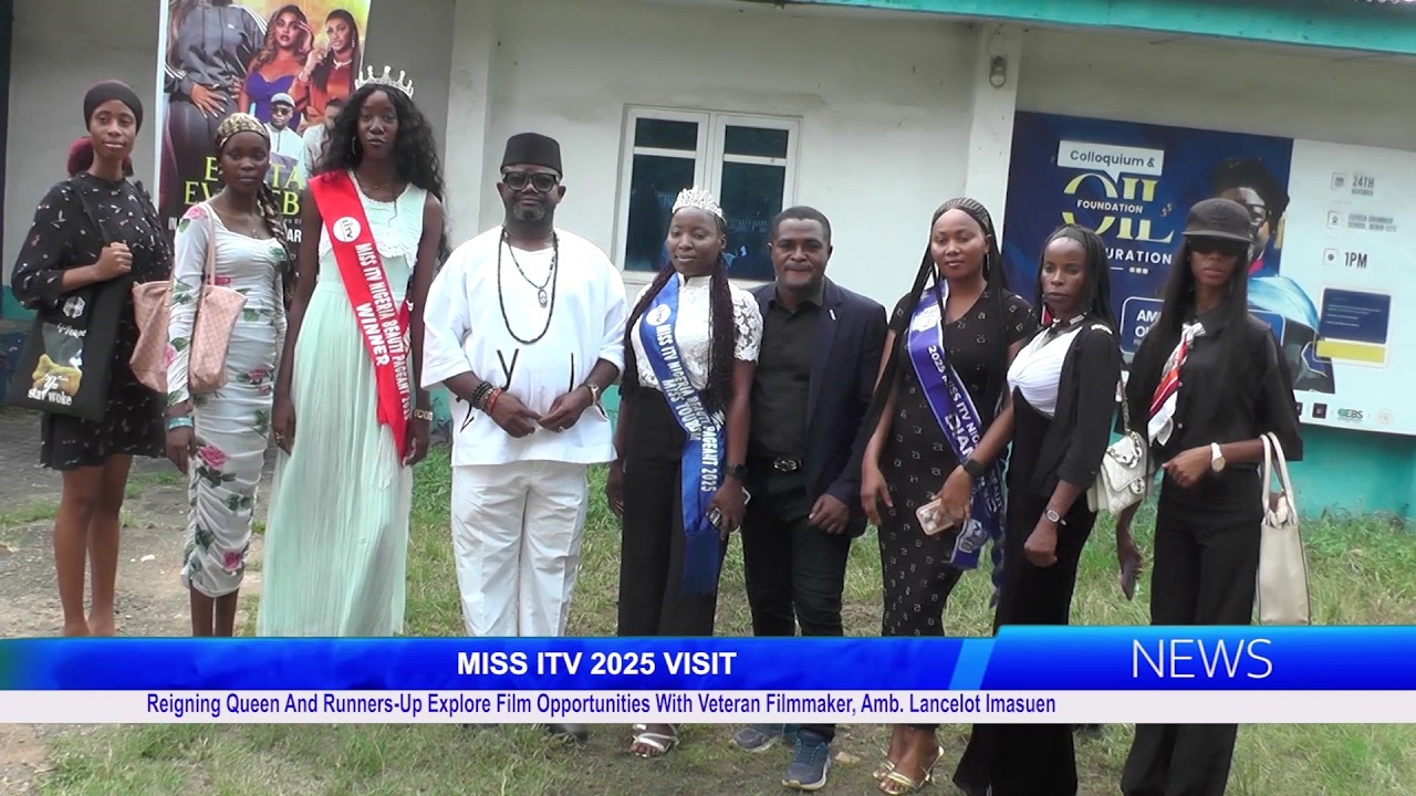 Reigning Queen & Runners-Up Explore Film Opportunities With Veteran Filmmaker, Amb. Lancelot Imasuen
