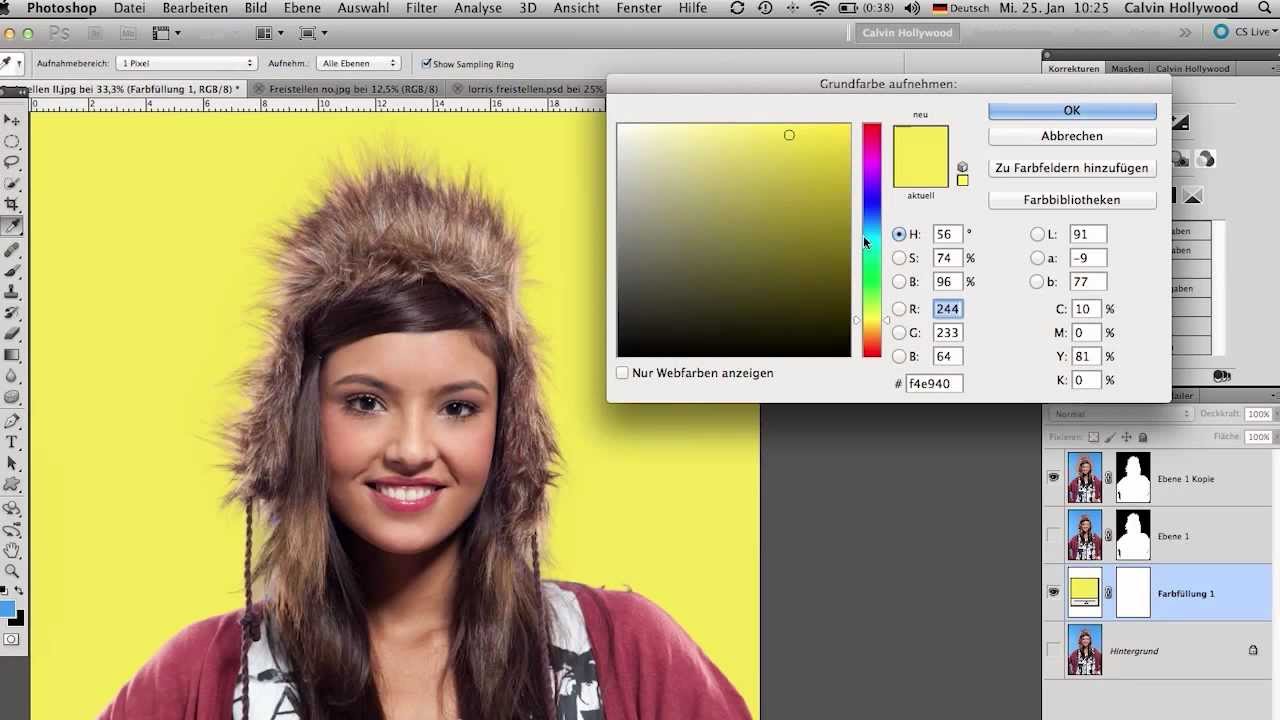 Freistellen mit Photoshop - Auszug 