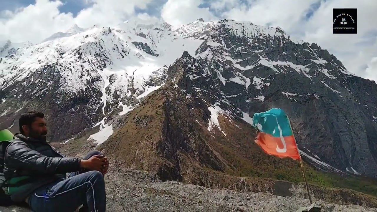 Hoisting PTI's flag above the top of Balter Meadow of Northern Areas.. @imrankhanworld