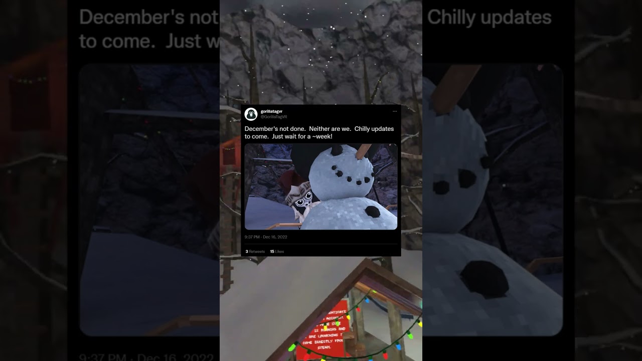 WHEN is the Gorilla Tag Christmas 2022 Update?