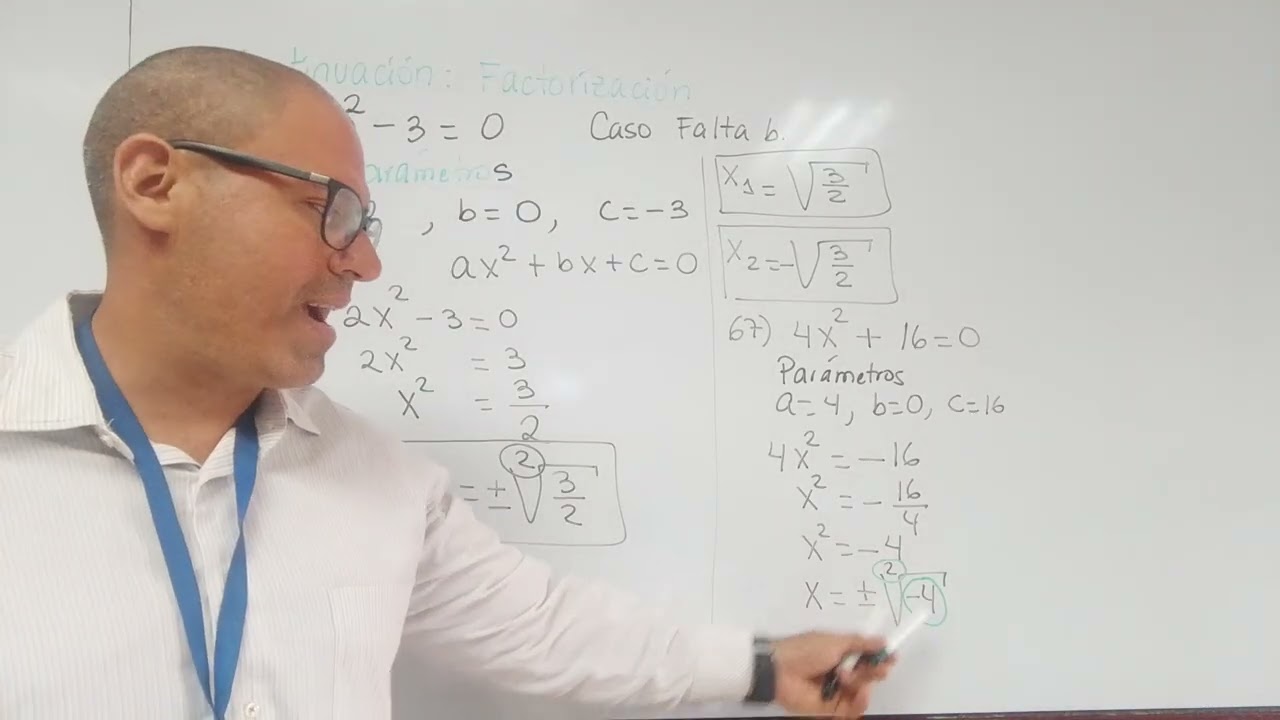 Factorización. Caso 2. Falta el parámetro b.