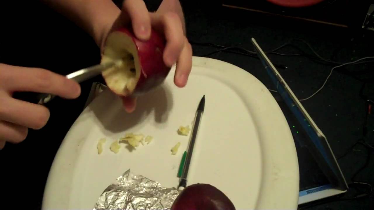 How to make an apple pipe.