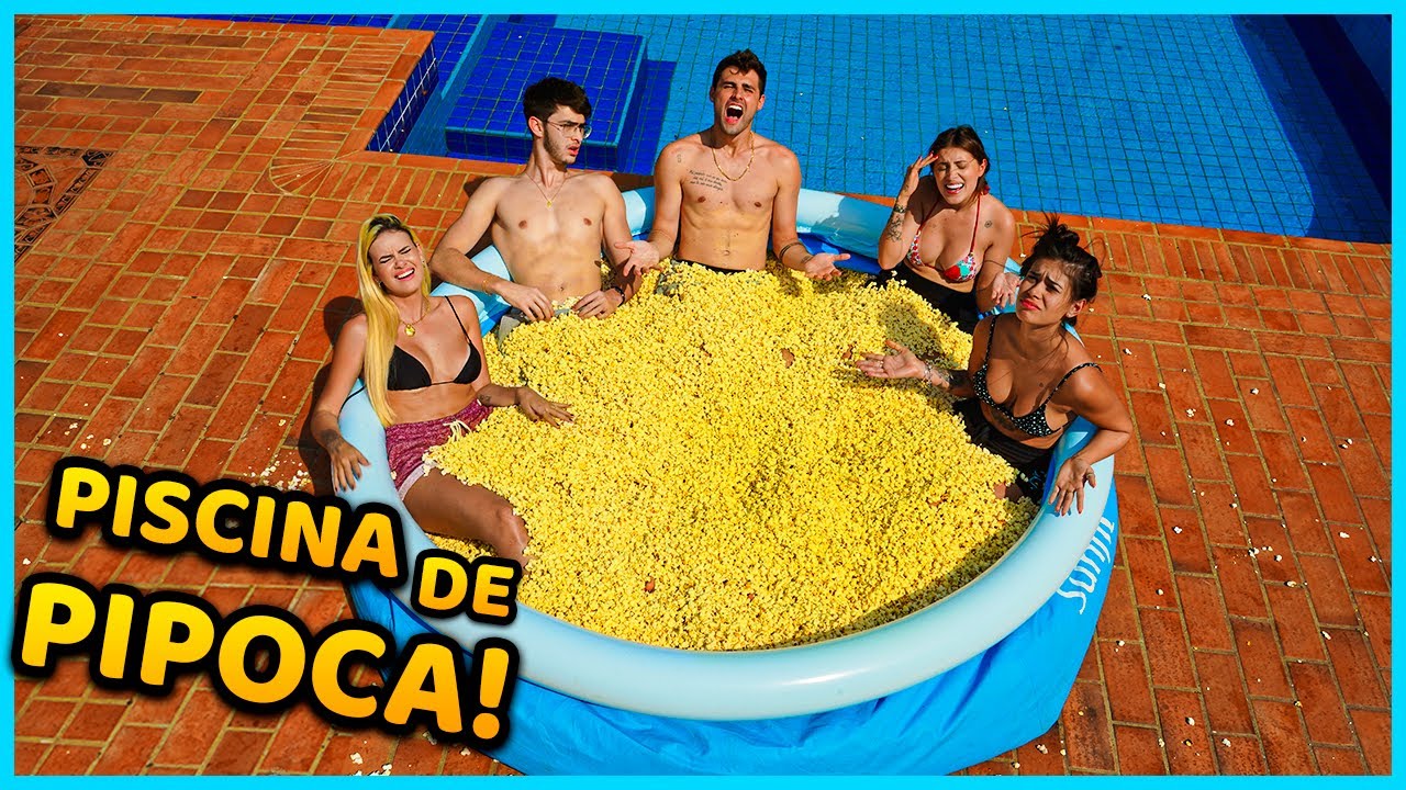 O ÚLTIMO A SAIR DA PISCINA DE PIPOCA GANHA 5000 R$!! [ REZENDE EVIL ]