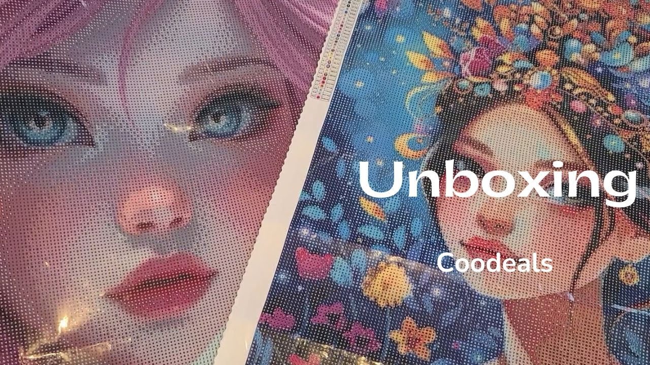 Unboxing de deux diamond paintings personnalisés de Coodeals