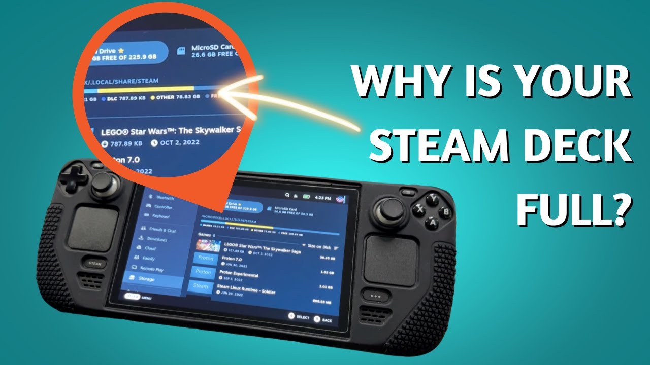 Как очистить хранилище «Другое» в Steam Deck?
