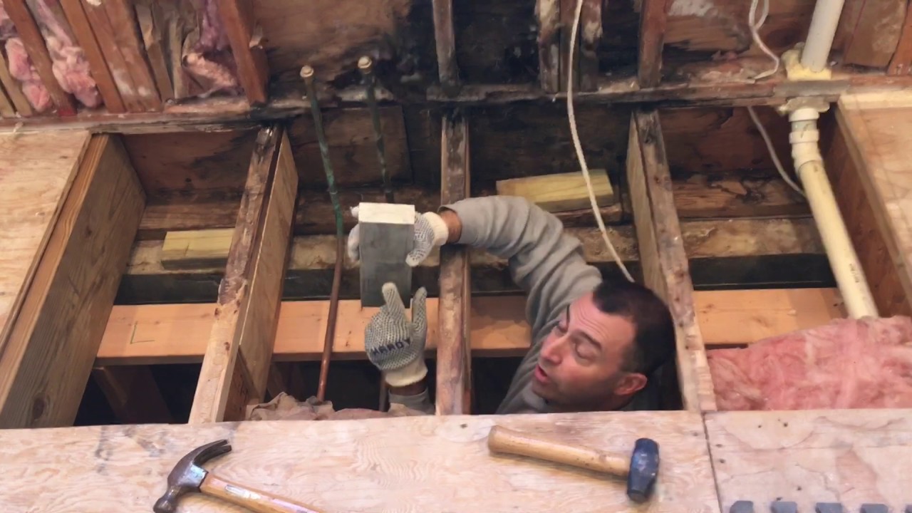 Repairing Rotted Joists and Subfloor  - Part 4 of Remodeling My Kitchen