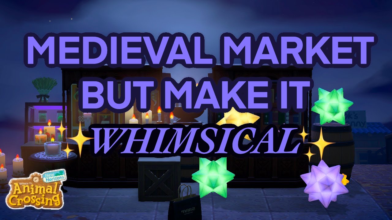 Building a Market💫| Dark Academia/Dark Fantasy | Building Ideas | ACNH