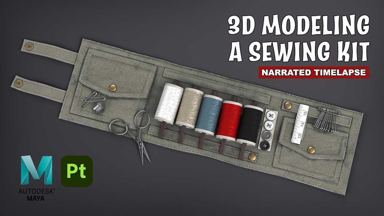 Sewing Kit | Autodesk Maya + Substance 3D Painter