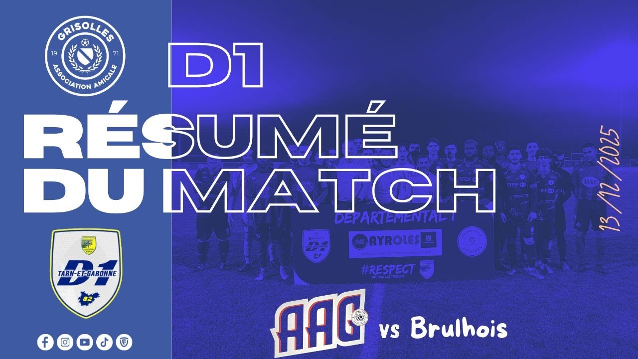 Résumé Match D1 - AAG-2 vs Brulhois