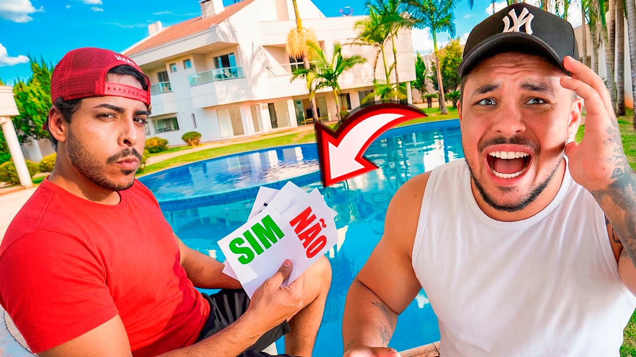 SOU O NOVO MORADOR DA CASA NOVA? FIZEMOS UMA VOTAÇÃO COM TODO MUNDO!! Sim✅ Não❌