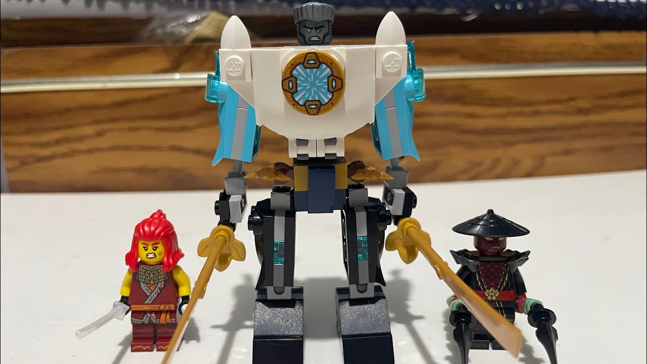 LEGO NINJAGO 71827 armadura robótica de combate de Zane unboxing y armado