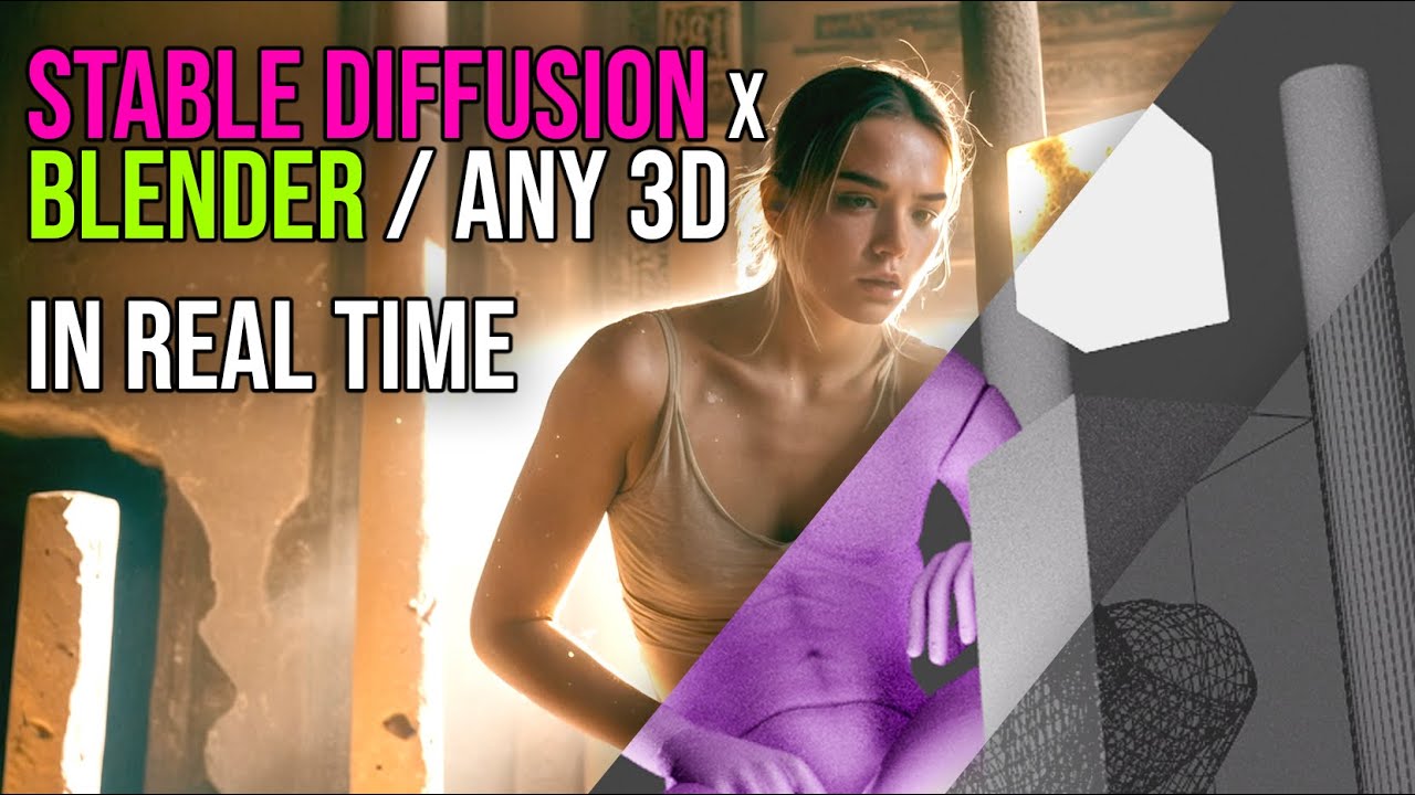 Гиперстабильная диффузия с Blender и любым 3D-программным обеспечением в реальном времени — SD Ex...