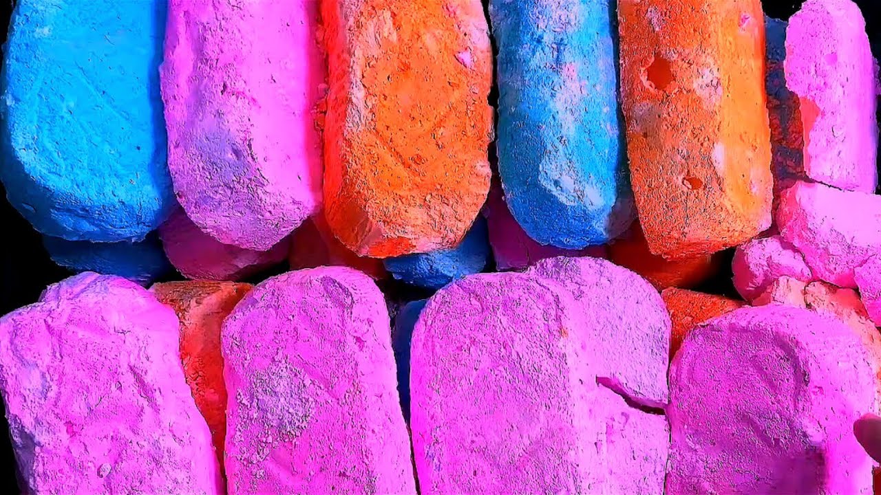Soft Powdery Dust Crumble Compilation | Gym Chalk Crush Asmr |  @ASMRgymchalkIndonesia